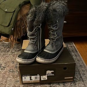 joan of arctic grey waterproof sorel boots
